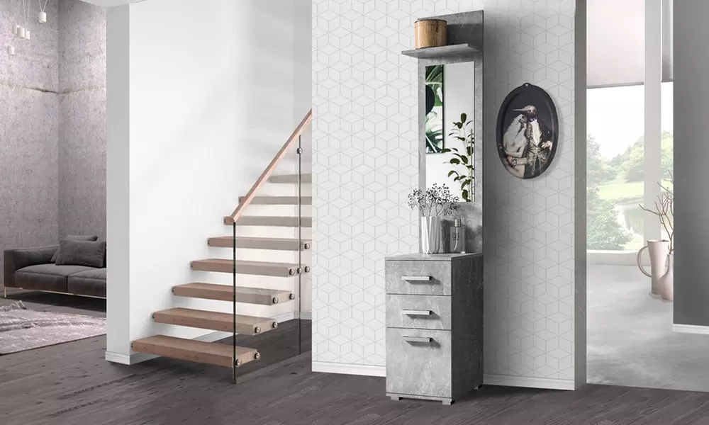 Ensemble d'entrée avec portemanteau et rangements - Primary Image