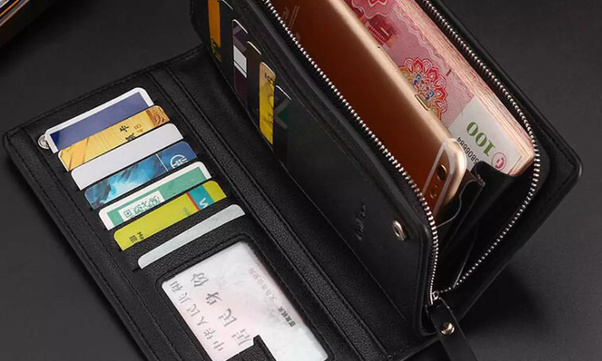 1 ou 2 portefeuilles unisexe en simili cuir, coloris au choix - Second Medium