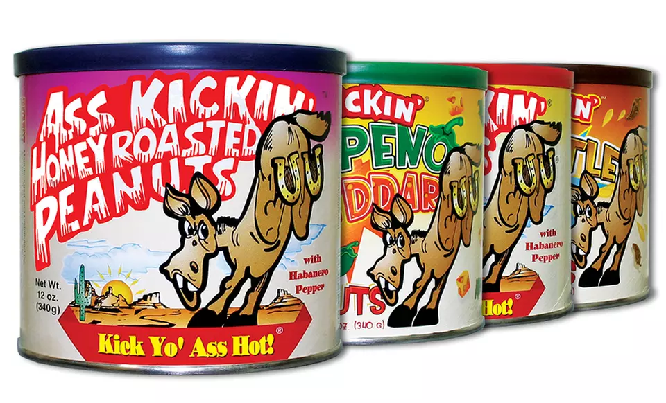 4-Pack of Ass Kickin' Spicy Flavored Peanuts - Second Medium