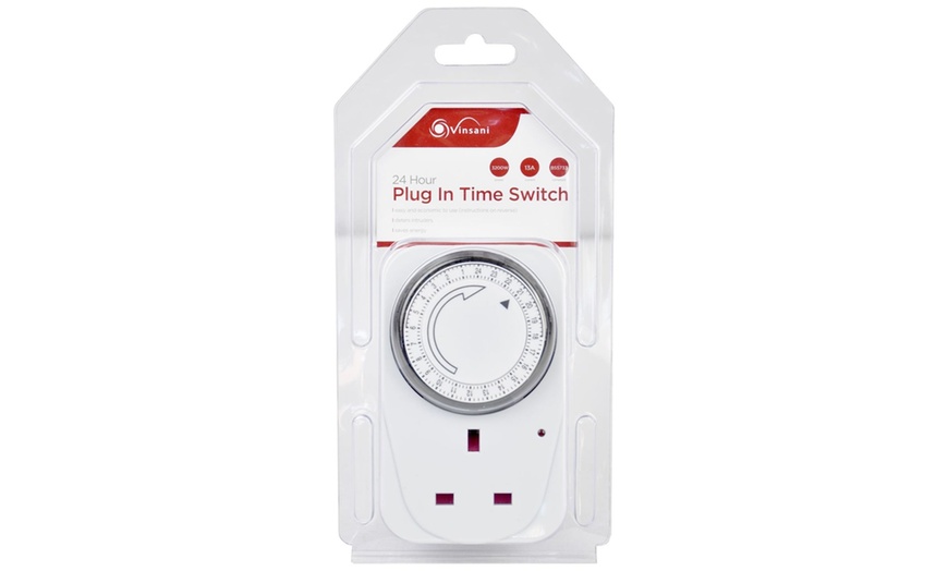 Image 2: 24-Hour Plug-In Timer Switch