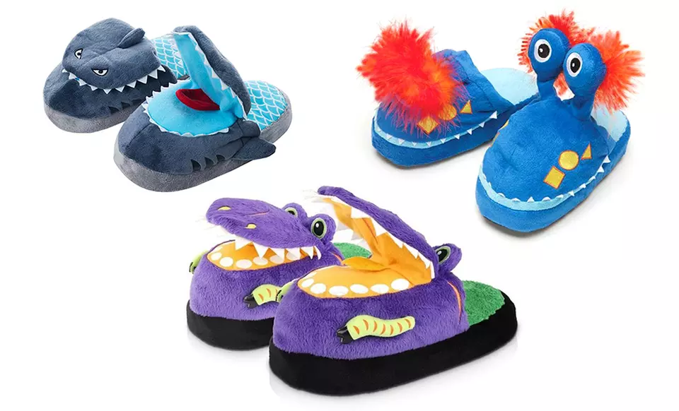 Silly Slilppeez Boys' Animal Slippers - Primary Image