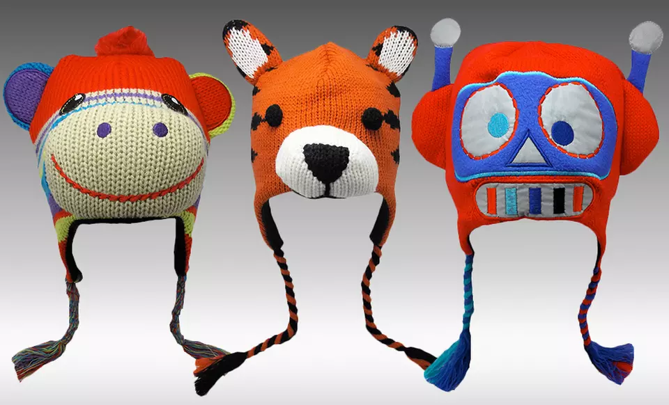 Boy's and Girl's Animal Hats. Multiple Options Available. Free Returns. - Primary Image