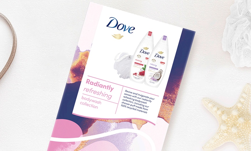 Image 5: Up to Four Dove Radiantly Refreshing Body Wash Collection Sets