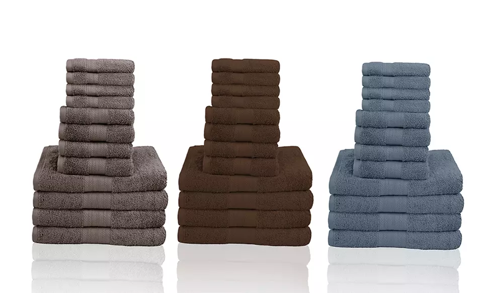12-Piece 100% Egyptian Cotton Towel Set - Primary Image