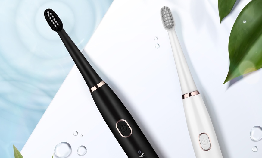 Image 5: Sonic Electric Toothbrush with Four or Eight Tooth Brush Heads