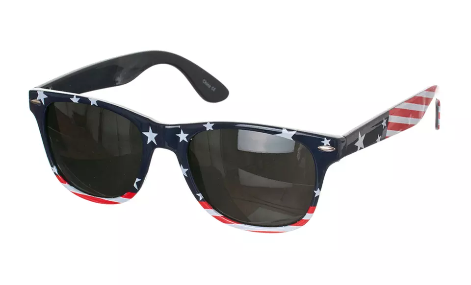Republic Patriotic American-Flag Wayfarer Sunglasses - Second Medium