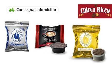 Fino a 400 capsule Borbone compatibili con Lavazza A Modo Mio, Nespresso, Lavazza Espresso Point e DolceGusto