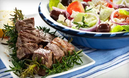 Shared Mediterranean Meal for Two or Four at Saloniki Greek Taverna (Up to 51% Off) - Primary Image