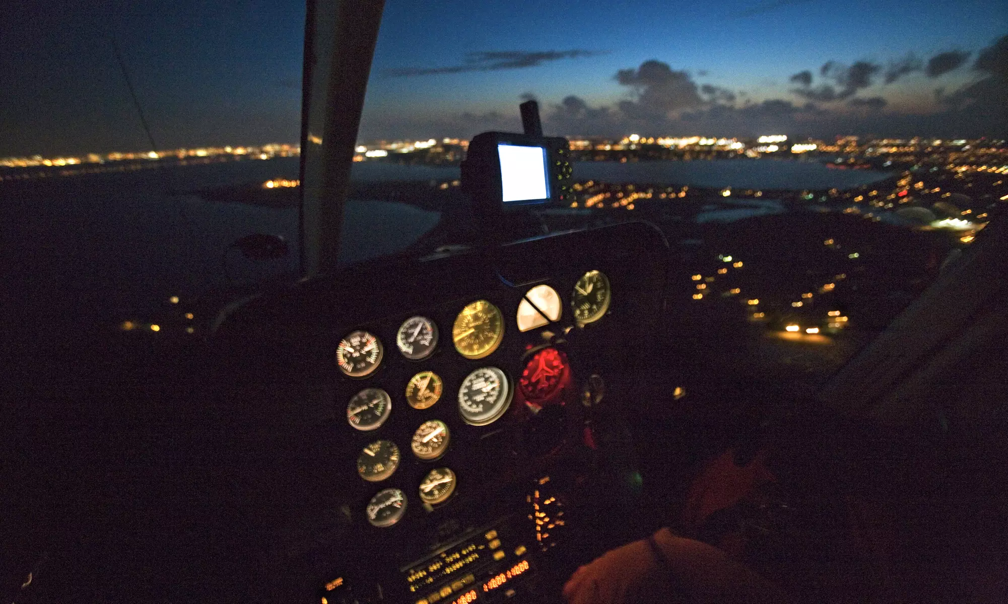 Night Helicopter Tour with Champagne Two or Four from The HeliTeam (Up to 55% Off) - Primary Image