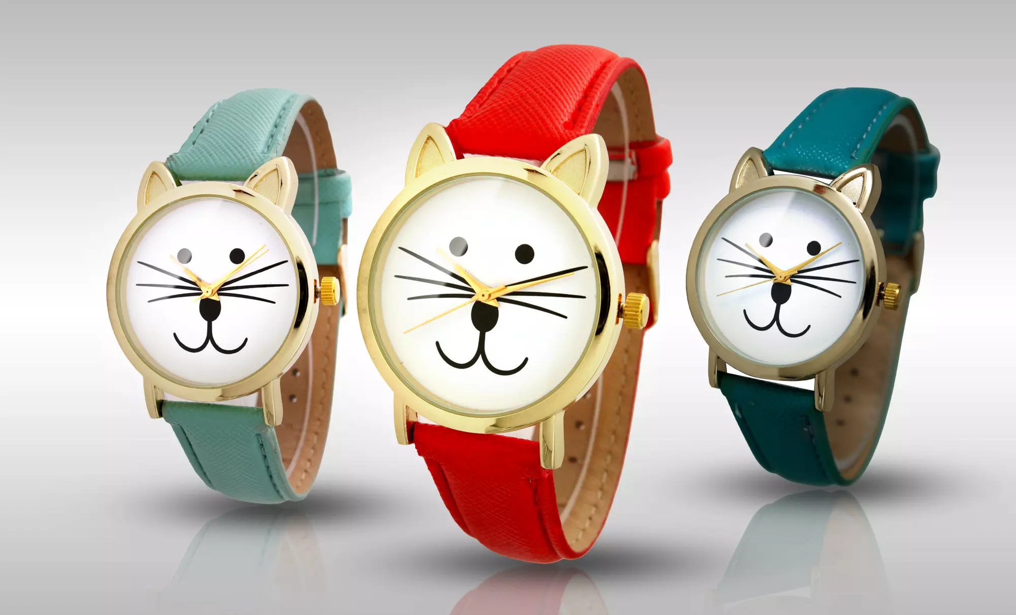 Women's Cat Dial Watch - Primary Image