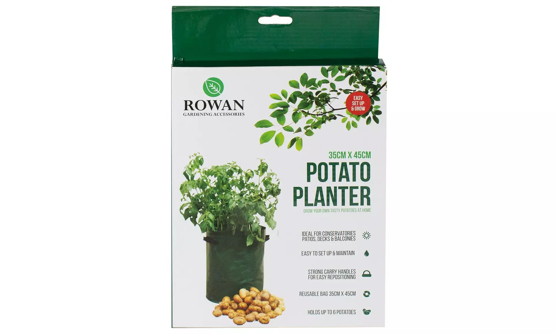 1 ou 2 sacs à plantation de pommes de terre réutilisables, 35 x 45 cm - Second Medium