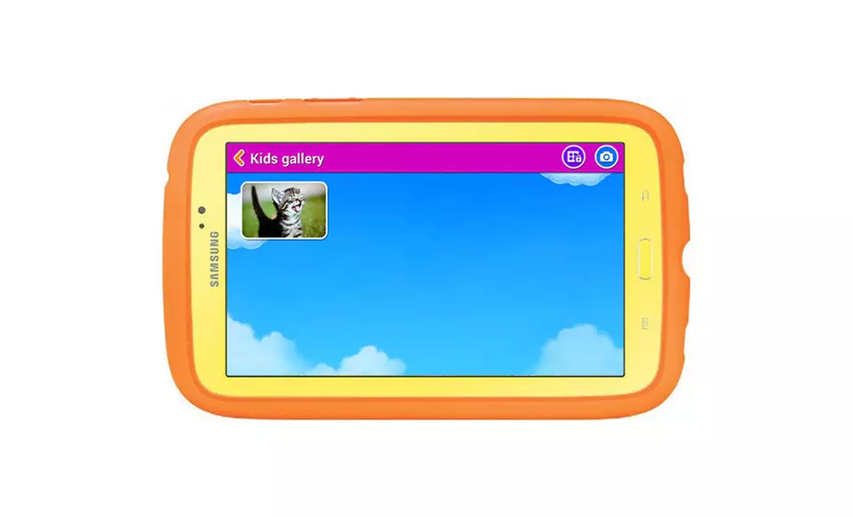 Samsung Galaxy Tab 3 7" Kids' 8GB Android Tablet in Yellow with Bumper (Manufacturer Refurbished). Free Returns. - Second Medium