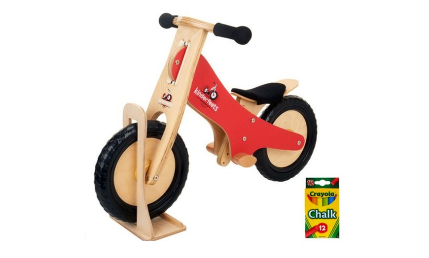 kinderfeets retro wooden balance bike