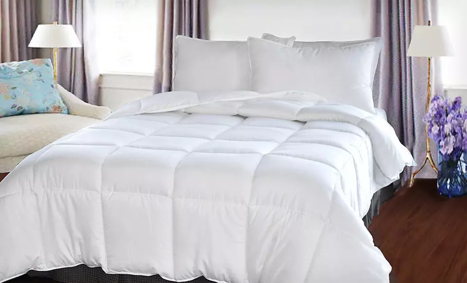 Natural Comfort Microfiber Down-Alternative Comforter (Up to 67% Off). Four Sizes Available. Free Shipping and Returns. - Primary Image