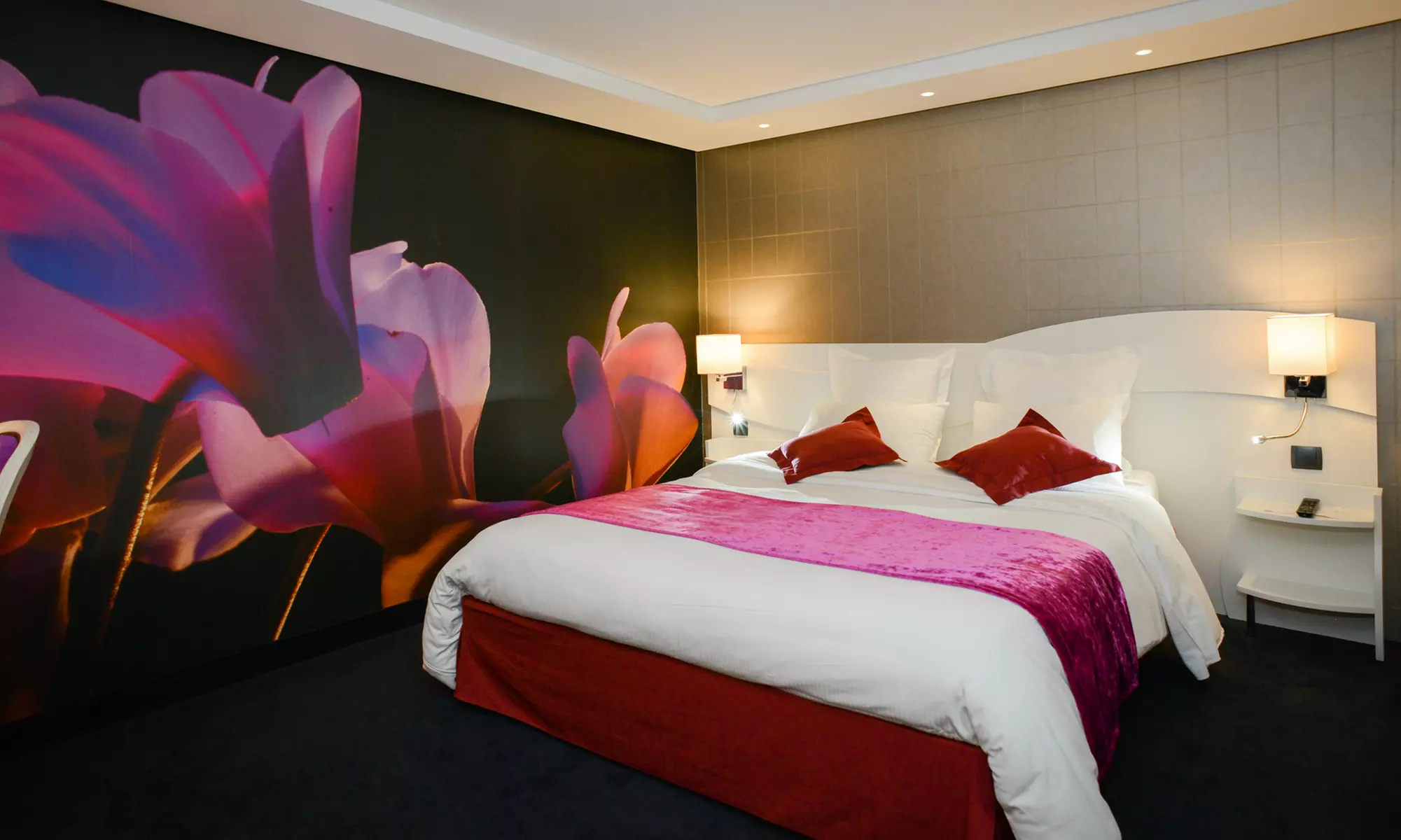 Normandie : chambre double Céleste et petit-déjeuner