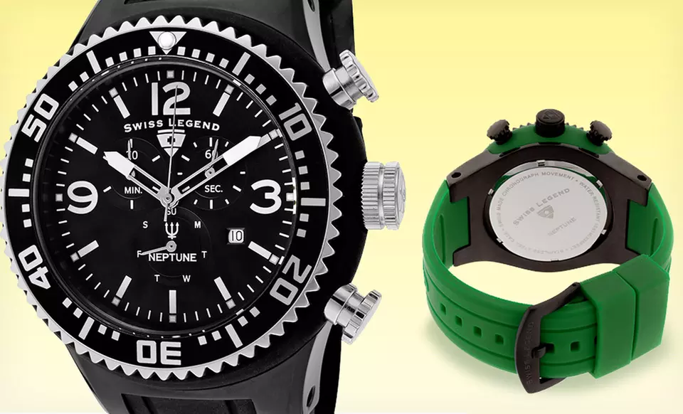 $79.99 for a Swiss Legend Neptune Chronograph Men's Watch ($695 List Price). Multiple Colors. Free Shipping and Returns. - Second Medium