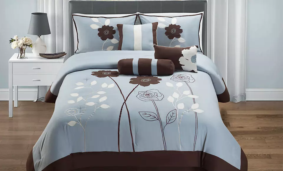 Adrienne Seven-Piece Comforter Sets in Queen or King (Up to 70% Off). Two Styles Available. Free Shipping and Returns. - Second Medium