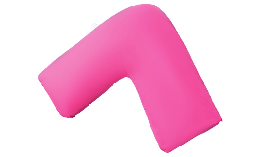 Image 8: V-Shaped Orthopaedic Support Pillow with Optional Pillowcase