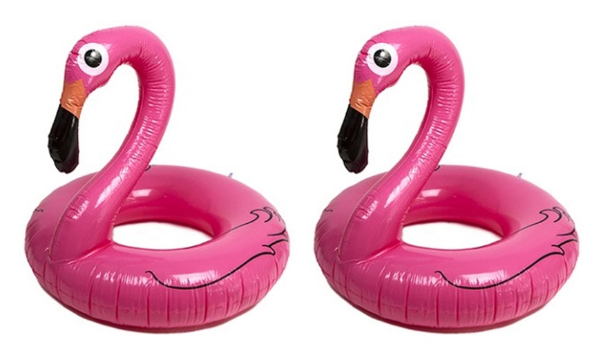 Image 5: Giant Flamingo Design Swim Ring