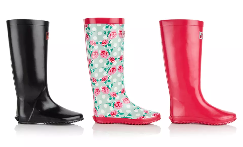 Walk in the Park Women's Folding Rain Boots. Multiple Styles Available. Free Returns. - Primary Image