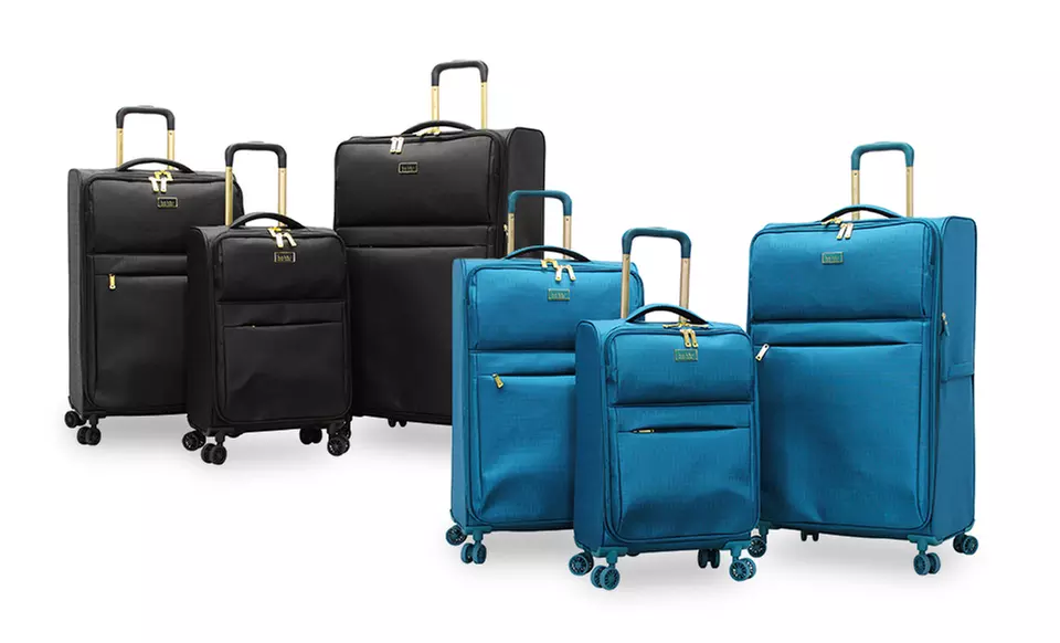 Nicole Miller Sophia 3-Piece Spinner Luggage Set in Black or Turquoise - Primary Image