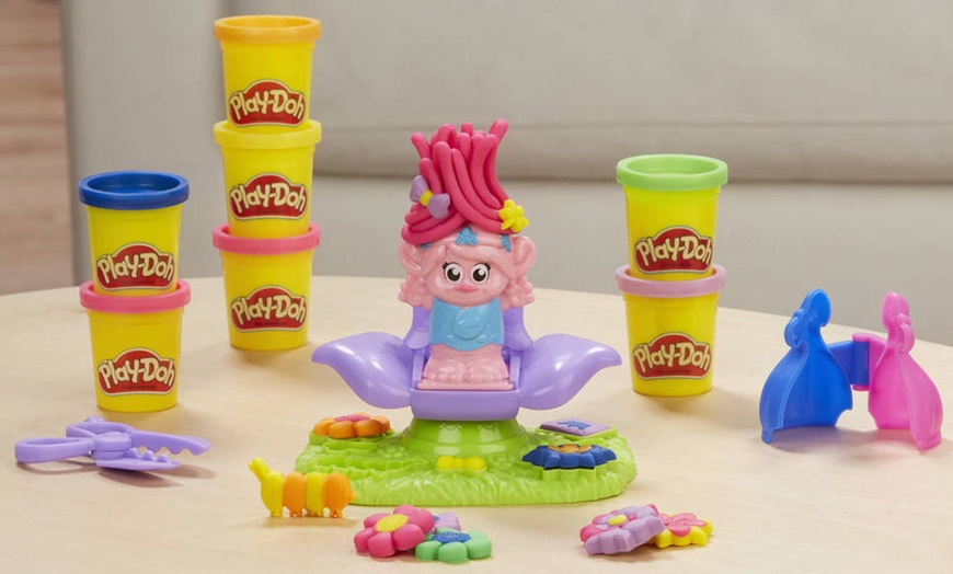 Image 1: Hasbro Play-Doh Trolls Hair Salon