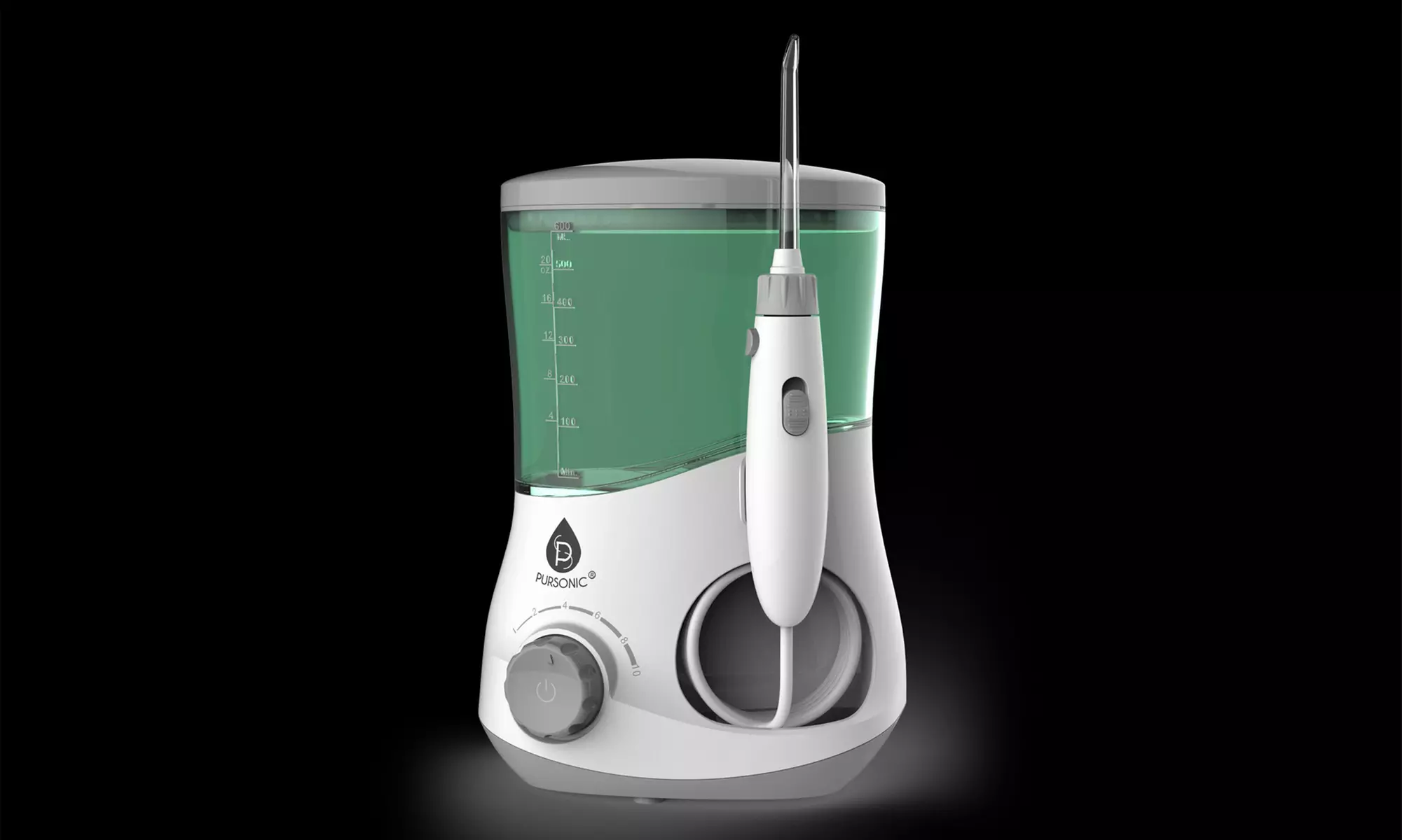 Pursonic Oral Irrigator Water Flosser with Tongue Scraper - Second Medium