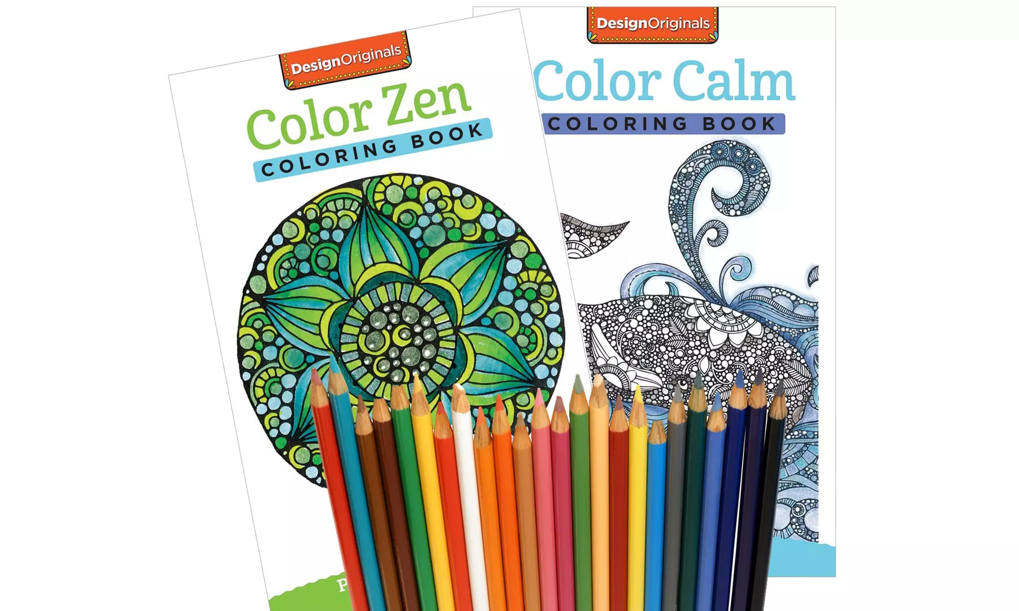 Color Zen & Color Calm Adult Coloring Books Bundle - Primary Image