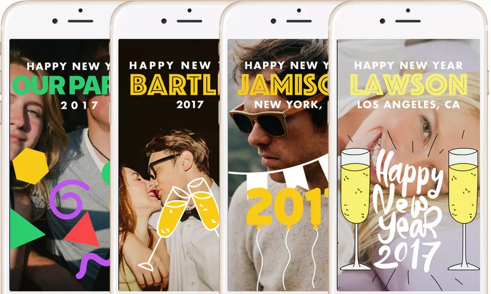 One, Two, or Three Snapchat GeoFilters for Wedding, Party, or Event from Happy Filter (Up to 81% Off) - Primary Image