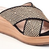 Image 7: Henry Ferrera Women's Casual Wedge Woven Sandals