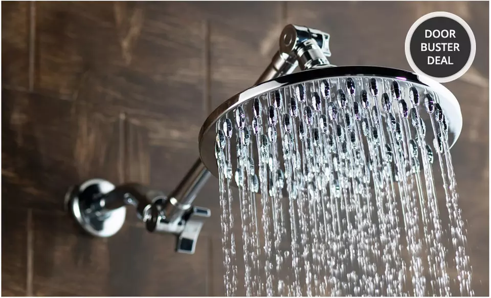 DreamSpa 8-Inch Rainfall Shower with Extension Arm. Free Returns. - Primary Image