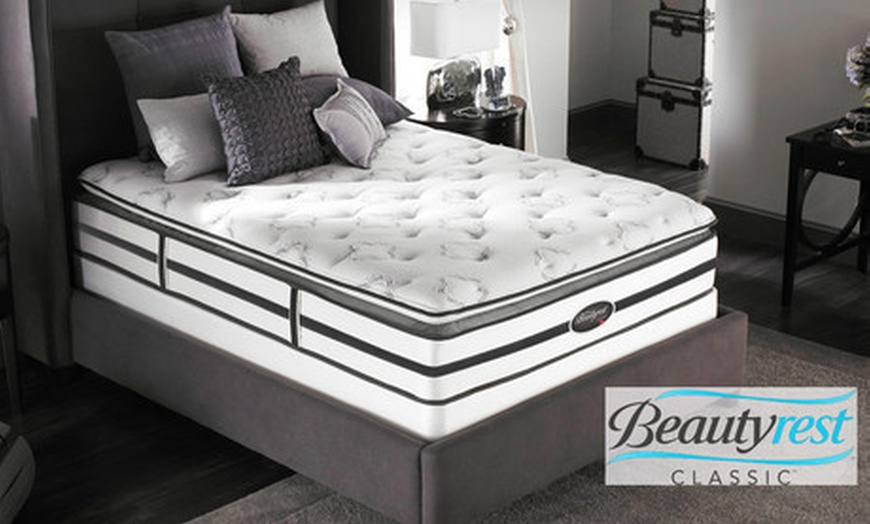 beautyrest pillow top king mattress