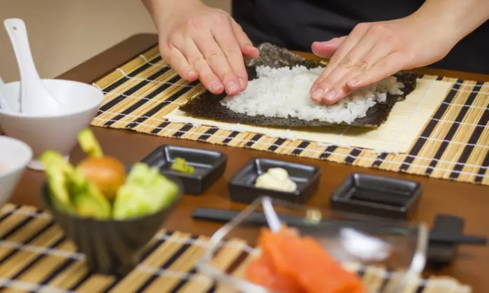 Sushi-Making with Wine and Sake-Tasting at Samurai Japanese Restaurant (51% Off). Two Dates Available.  - Primary Image