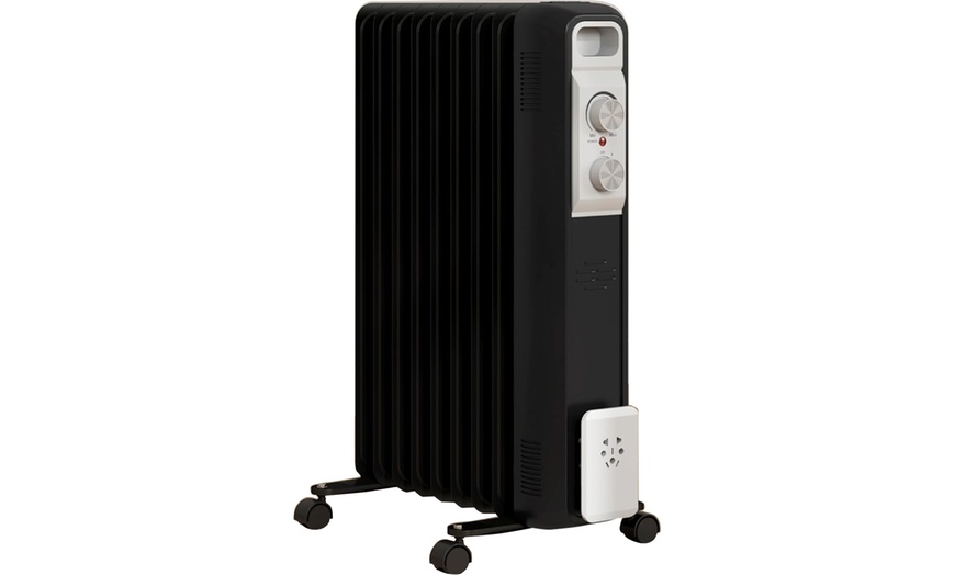 Image 8: HomCom 7 or 9 Fin Oil-Filled Radiator, 1.5kW or 2kW in Black or White