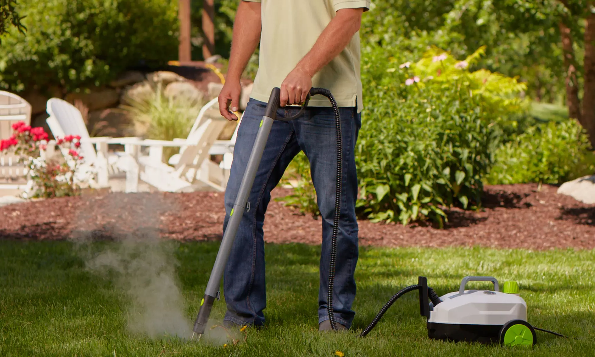 DynaSteam Chemical Free Steam Weed Killer w/ Bonus tools for Cleaning - Primary Image