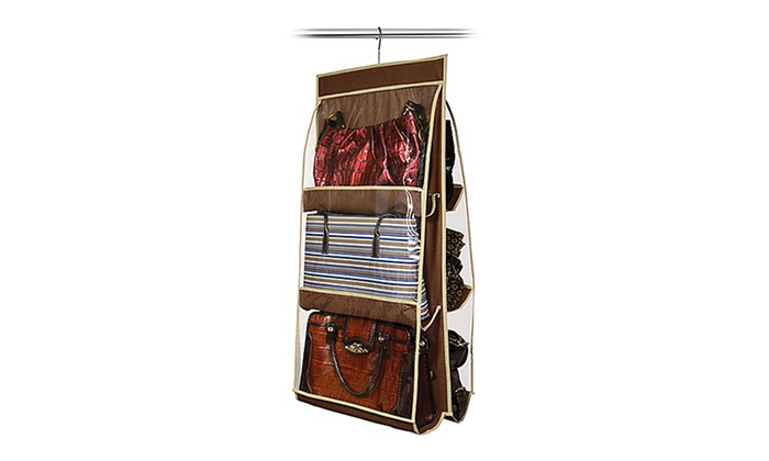 Hanging 6 Purse Closet Organizer Groupon