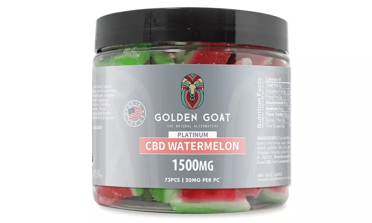 100% Organic CBD-Infused Sweet Watermelon Gummy Candy (250MG - 12000MG)