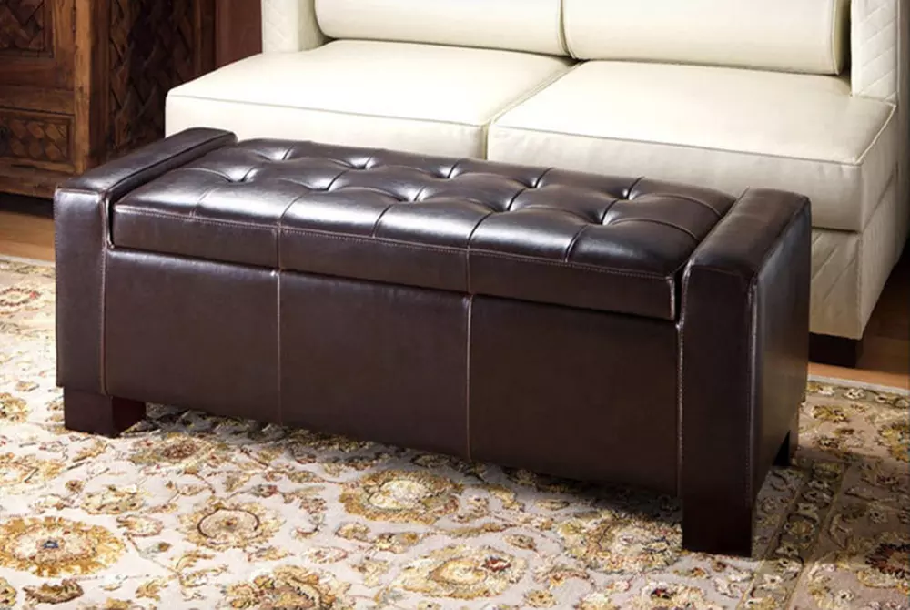 Verona Ottoman Storage Bench in Black or Brown for £59.99 With Free Delivery (57% Off) - Image 3