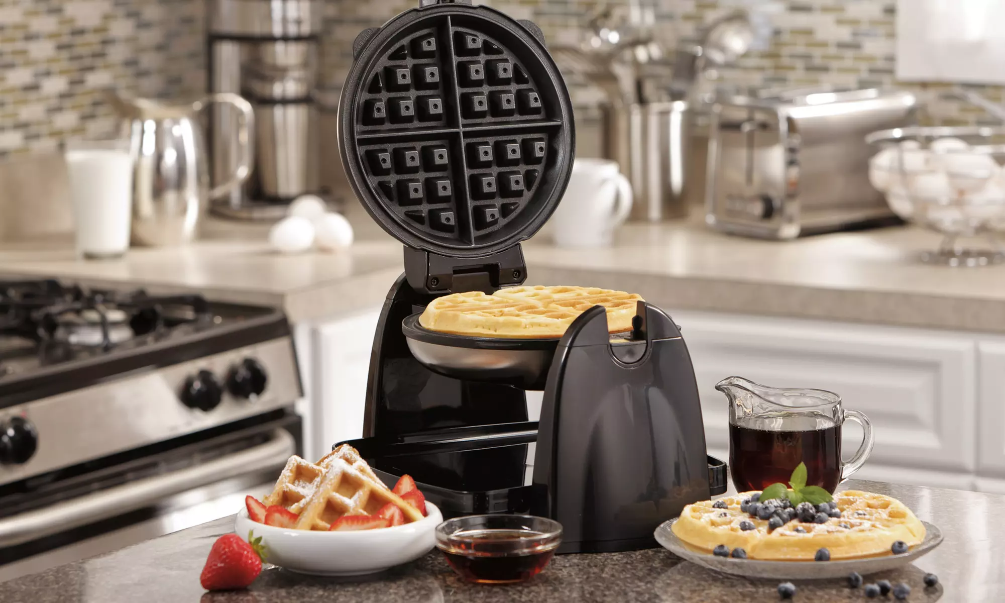 Hamilton Beach Belgian Flip Waffle Maker with Removable Grids - Primary Image