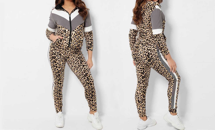 Image 3: Leopard Print Tracksuit