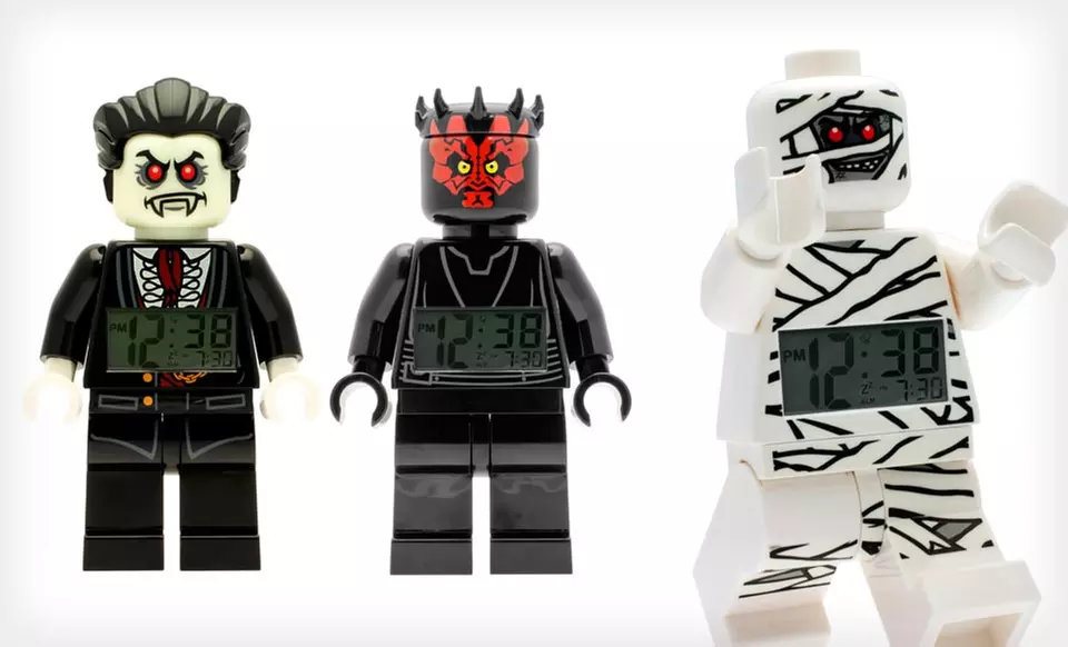 $12.99 for a LEGO Mini Figure Alarm Clock ($29.99 List Price). Three Characters Available. Free Returns. - Primary Image