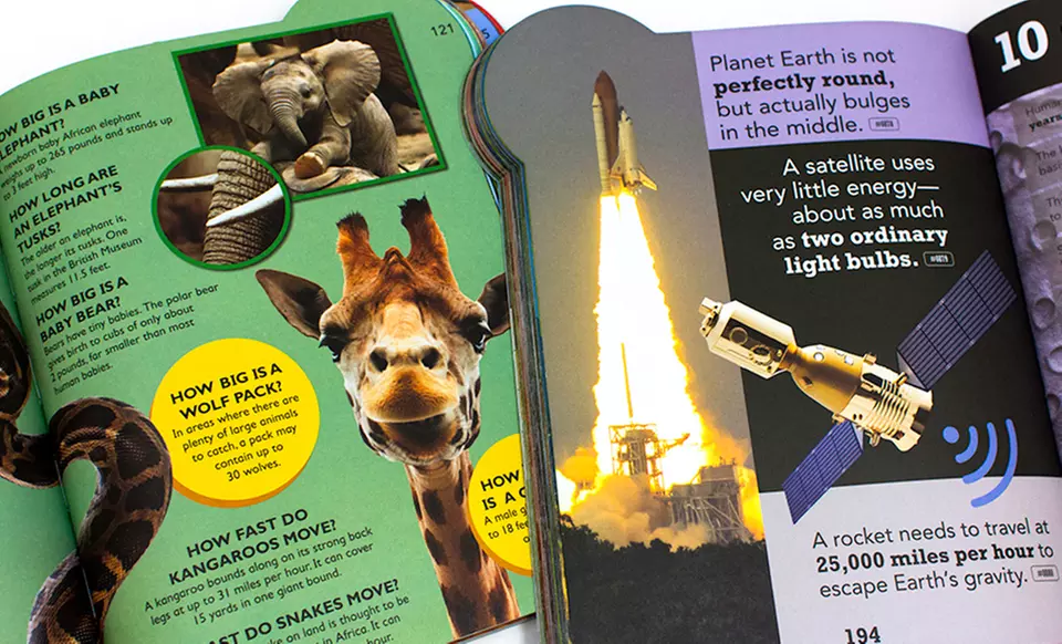 Discovery Kids 1,000 Facts You Just Won't Believe and 1,000 Questions and Answers 2-Book Bundle - Second Medium