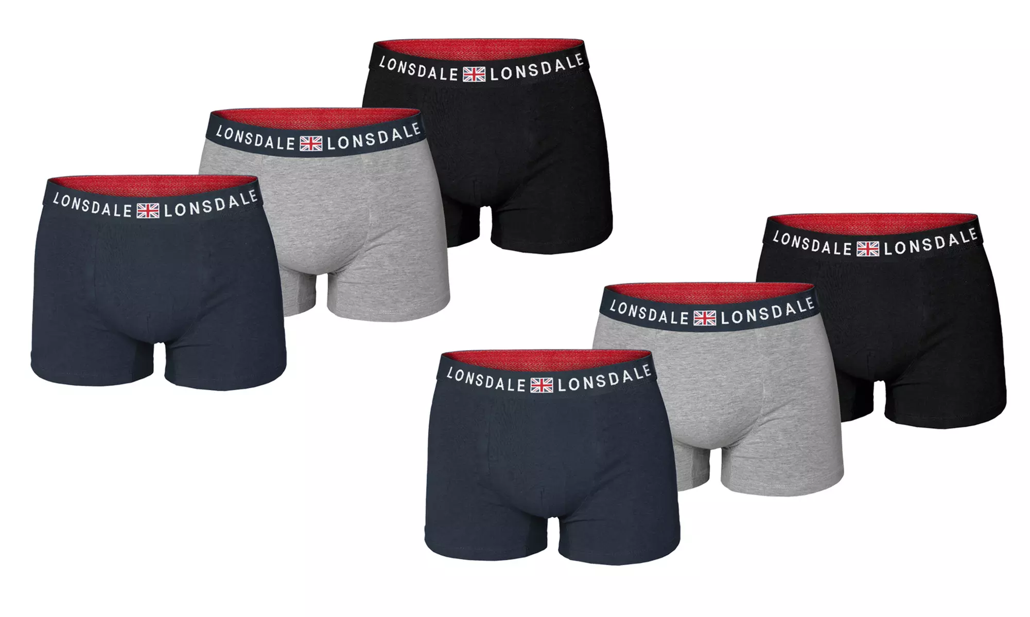 Set van 6  Lonsdale onderbroeken