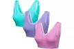 Lot de 3, 6 ou 9 brassières avec dentelle sans armature, coloris au choix - Image 3