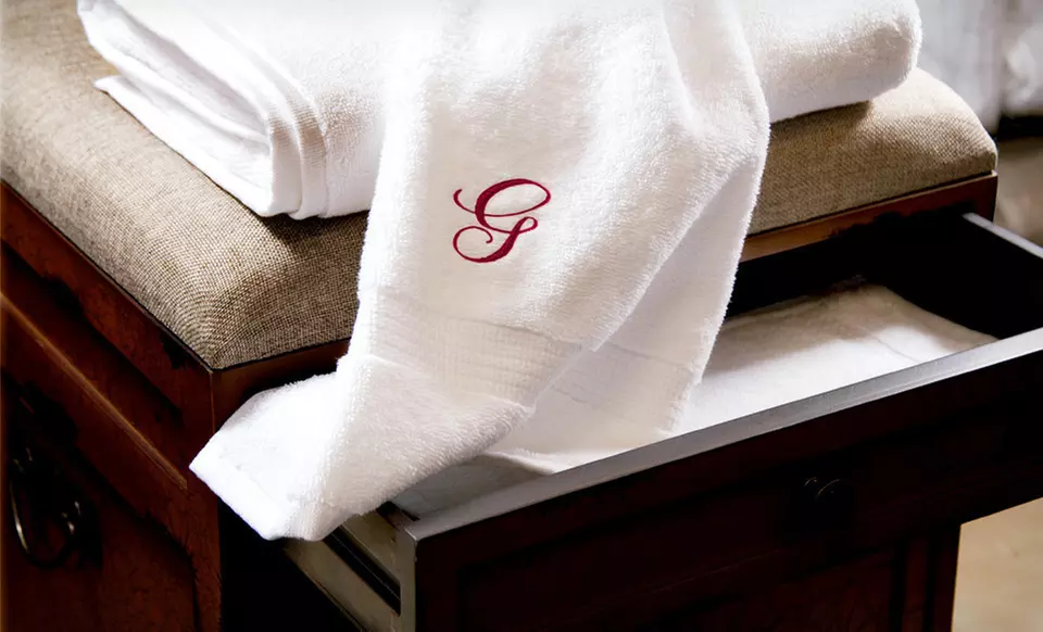 Egyptian-Cotton Monogrammed Towel Sets (Up to 84% Off). Multiple Options Available. Free Shipping. - Second Medium