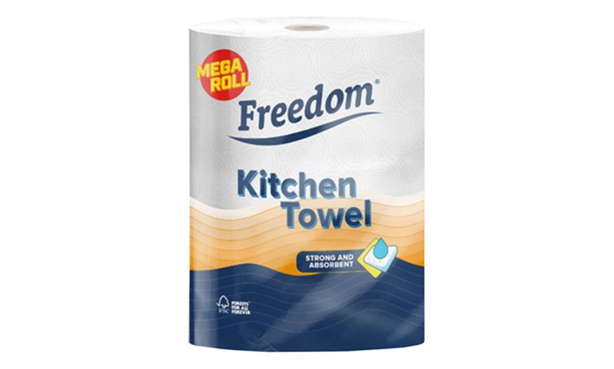 Image 9: 45 or 90 Freedom 3Ply Rolls and 24 Rolls Jumbo Rhino Kitchen Towels