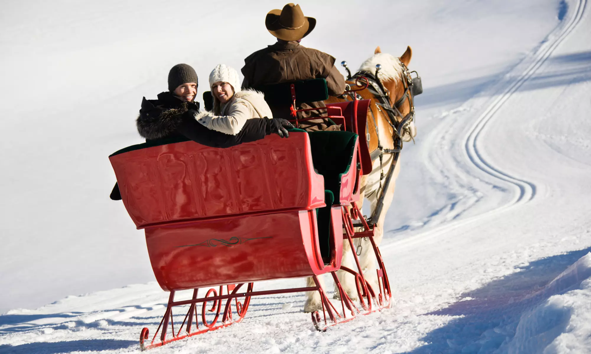 Horse-Drawn Sleigh Ride for Two, Four, or Up to Eight from Garden Valley Trail Rides (Up to 58% Off) - Primary Image