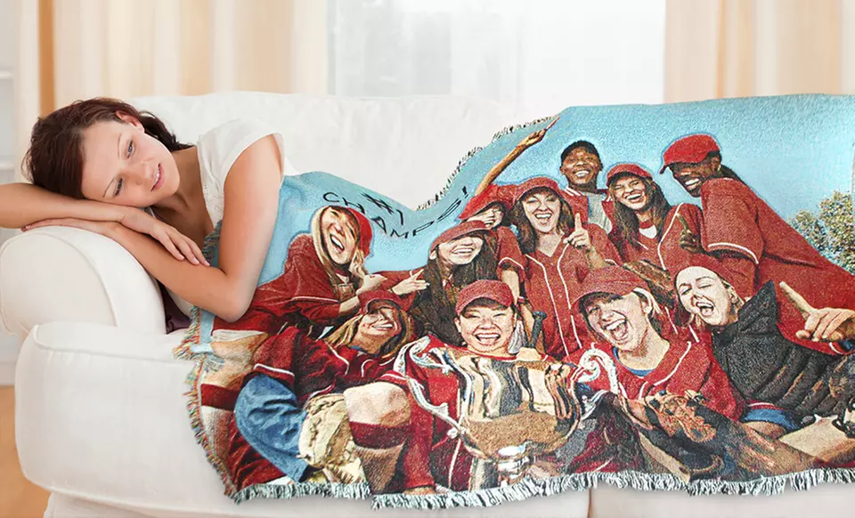 Custom Woven Photo Blanket (Up to 57% Off)  - Primary Image