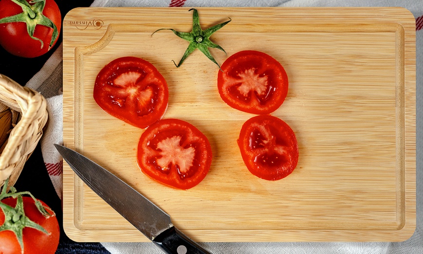 Image 6: Set of Three Bamboo Chopping Boards