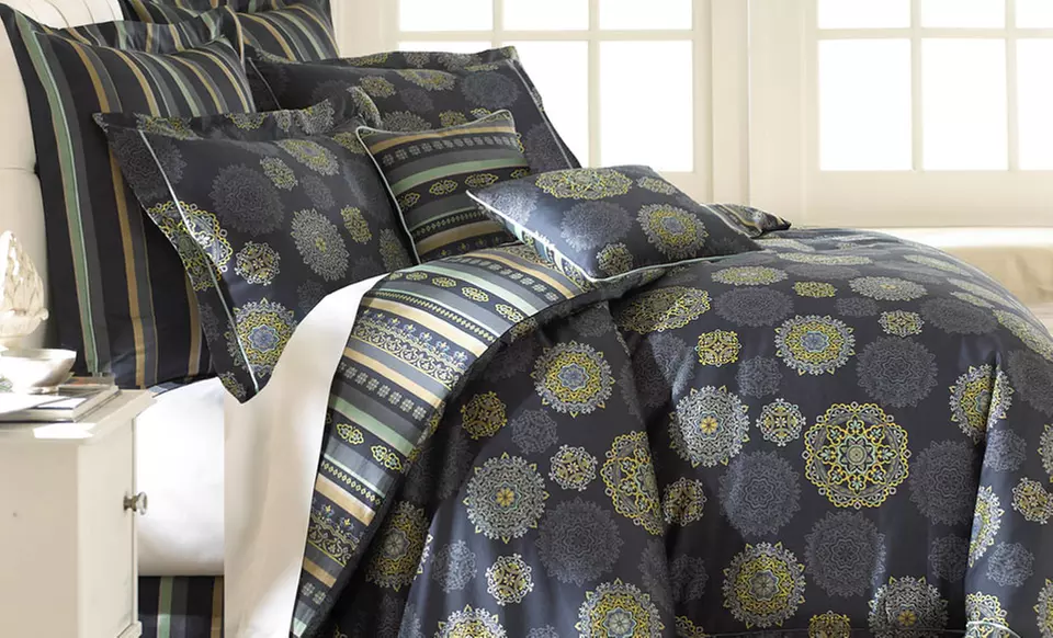 8-Piece Embroidered and Embellished Comforter Sets. Multiple Styles Available. Free Returns. - Second Medium